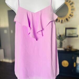 Lilly Pulitzer Pink Ruffle Sleeveless Blouse
